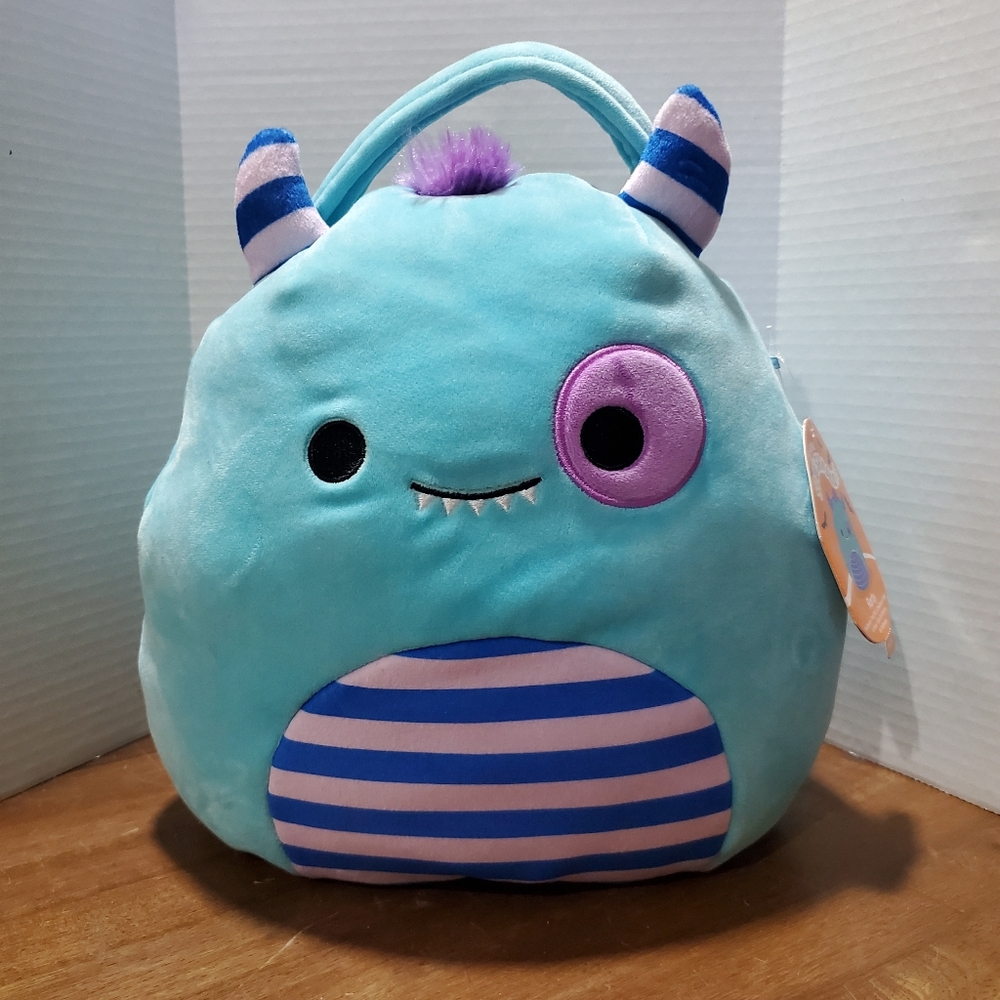 Squishmallows Rorty Monster Dream Squad Easter Halloween Soft Basket NWT 10"